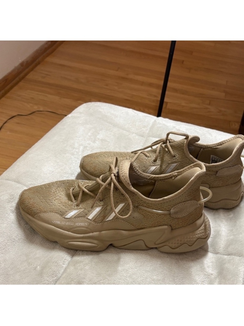adidas Tan Knit Low-Top Sneakers